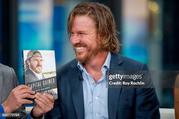 Chip Gaines visit "Fox & Friends" to discuss the book 'Capital Gaines' and the ending of the show 'Fixerupper' at Fox News Studios on October 18,...