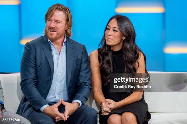 Chip and Joanna Gaines visit "Fox & Friends" to discuss the book 'Capital Gaines' and the ending of the show 'Fixerupper' at Fox News Studios on...