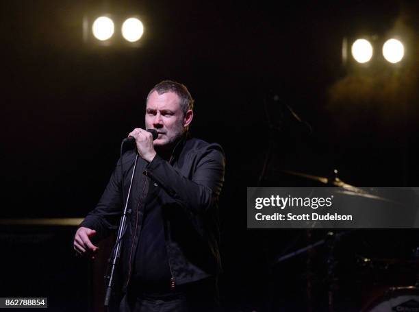 Singer David Gray performs onstage at The Greek Theatre on October 17, 2017 in Los Angeles, California.