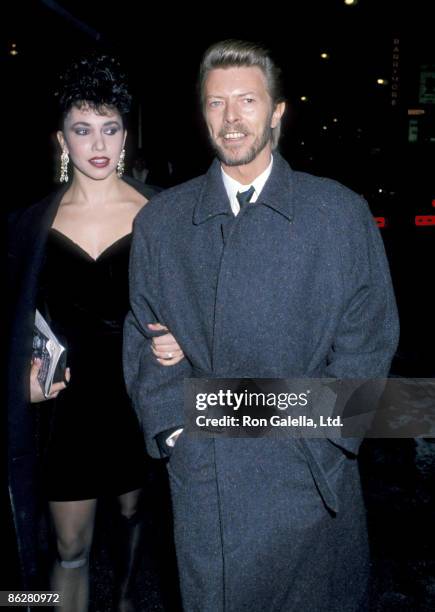 Melissa Hurley and David Bowie