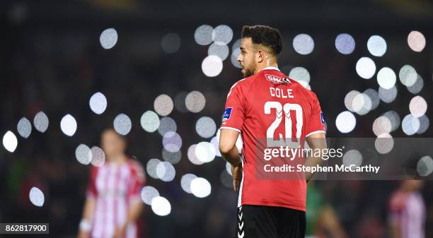 Cork , Ireland - 17 October 2017; Darren Cole of Derry City during the SSE Airtricity League Premier Division match between Cork City and Derry City...