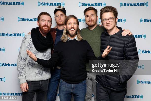 Moon Taxi visits the SiriusXM Studios on October 17, 2017 in New York City.