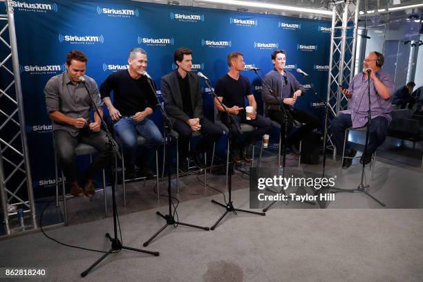 Taylor Kitsch, Josh Brolin, Joe Kosinski, James Badge Dale, and Miles Teller are interviewed by Larry Flick on EW Radio at SiriusXM Studios on...