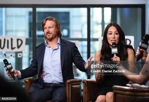 Chip Gaines and Joanna Gaines attend the Build Series to discuss the new book "Capital Gaines: Smart Things I Learned Doing Stupid Stuff" at Build...