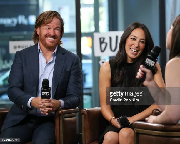 Chip Gaines and Joanna Gaines discuss new book, "Capital Gaines: Smart Things I Learned Doing Stupid Stuff" at Build Studio on October 18, 2017 in...