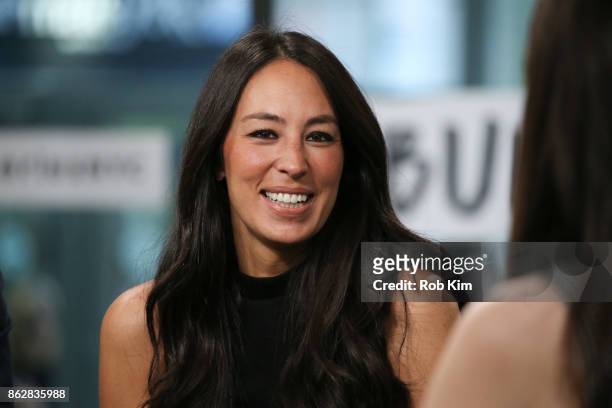 Joanna Gaines discusses new book, "Capital Gaines: Smart Things I Learned Doing Stupid Stuff" at Build Studio on October 18, 2017 in New York City.