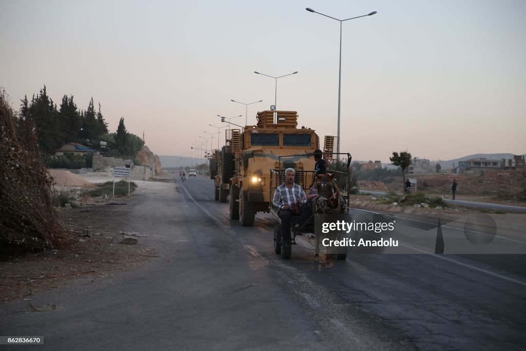 Turkish armoured vehicles deployed in Reyhanli