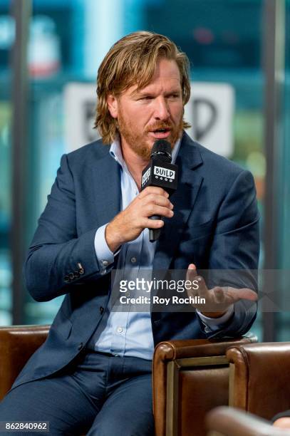 Chip Gaines discusses "Capital Gaines: Smart Things I Learned Doing Stupid Stuff" and the ending of the show "Fixer Upper" with the Build Series at...