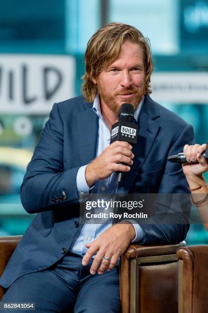 Chip Gaines discusses "Capital Gaines: Smart Things I Learned Doing Stupid Stuff" and the ending of the show "Fixer Upper" with the Build Series at...