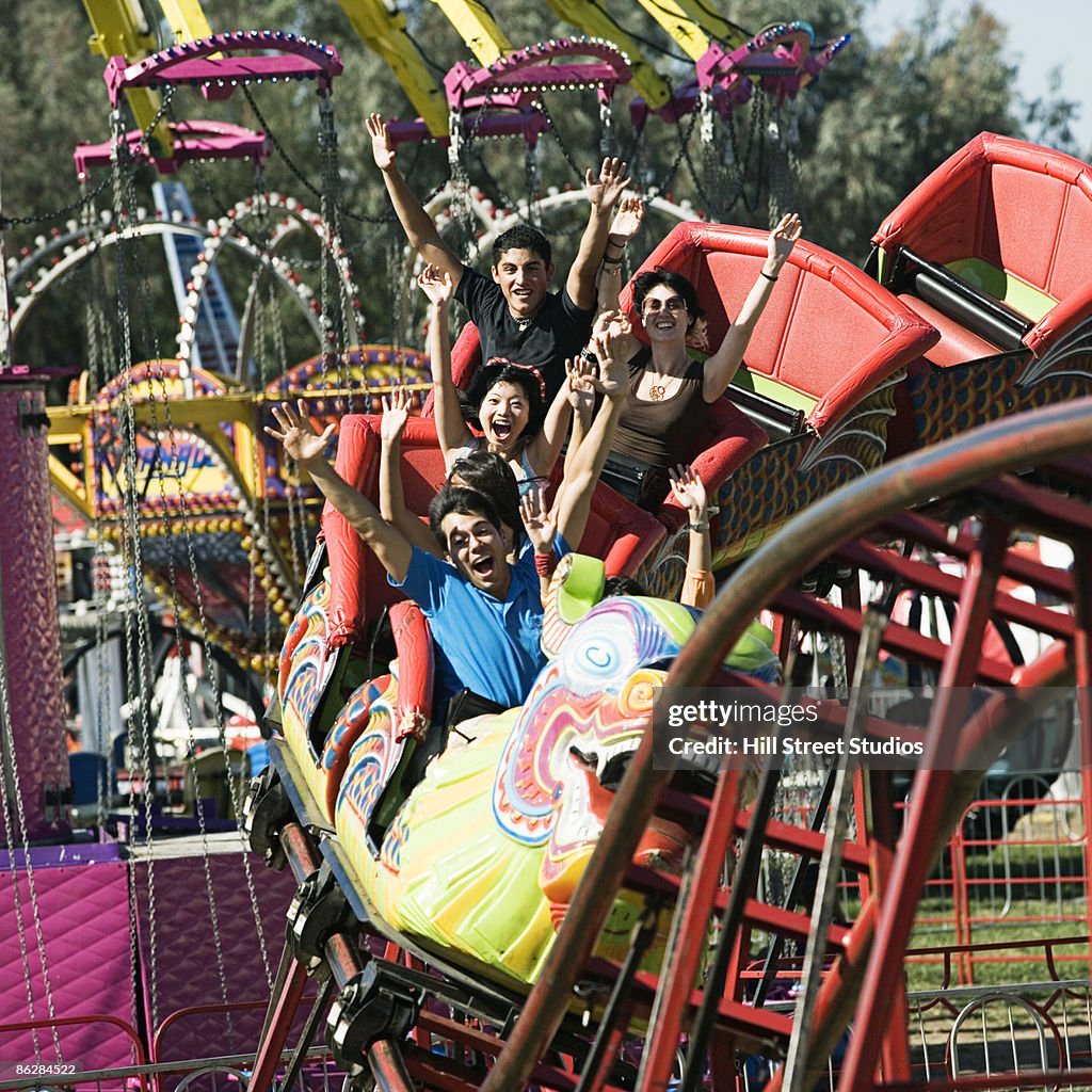 Someone On Ride People On Amusement Park Ride High-Res Stock Photo - Getty Images