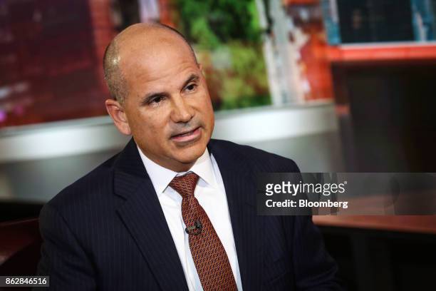 Carlos Rodriguez, chief executive officer of Automatic Data Processing Inc. , speaks during a Bloomberg Television interview in New York, U.S., on...
