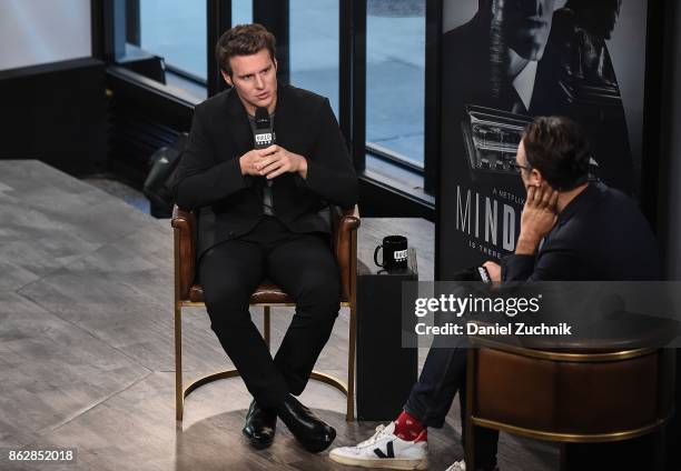 Jonathan Groff attends the Build Series to discuss his show 'Mindhunter' at Build Studio on October 18, 2017 in New York City.