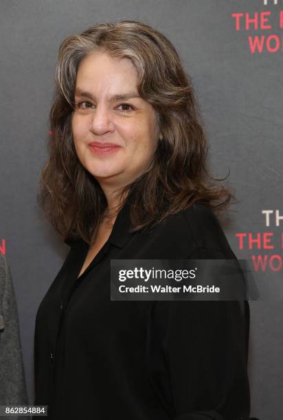 Sirector Pam MacKinnon attends the Meet & Greet Photo Call for the cast of Broadway's 'The Parisian Woman' at the New 42nd Street Studios on October...