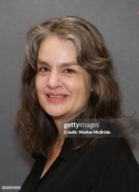 Director Pam MacKinnon attends the Meet & Greet Photo Call for the cast of Broadway's 'The Parisian Woman' at the New 42nd Street Studios on October...