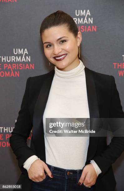 Phillipa Soo attends the Meet & Greet Photo Call for the cast of Broadway's 'The Parisian Woman' at the New 42nd Street Studios on October 18, 2017...