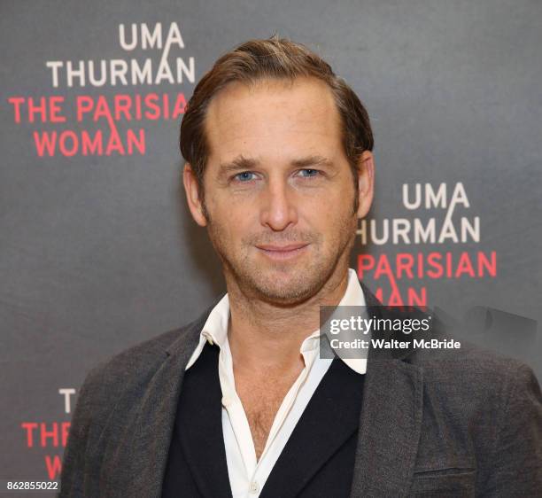 Josh Lucas attends the Meet & Greet Photo Call for the cast of Broadway's 'The Parisian Woman' at the New 42nd Street Studios on October 18, 2017 in...