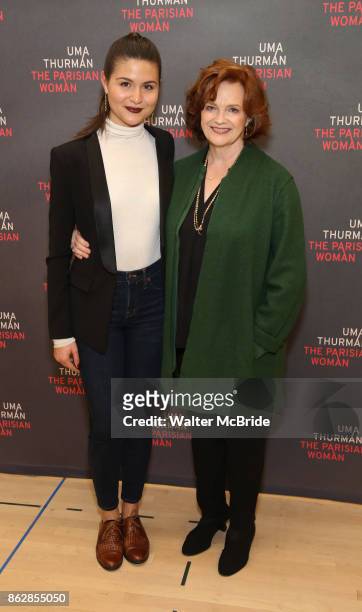 Phillipa Soo and Blair Brown attend the Meet & Greet Photo Call for the cast of Broadway's 'The Parisian Woman' at the New 42nd Street Studios on...