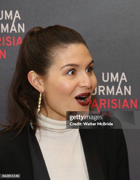 Phillipa Soo attends the Meet & Greet Photo Call for the cast of Broadway's 'The Parisian Woman' at the New 42nd Street Studios on October 18, 2017...