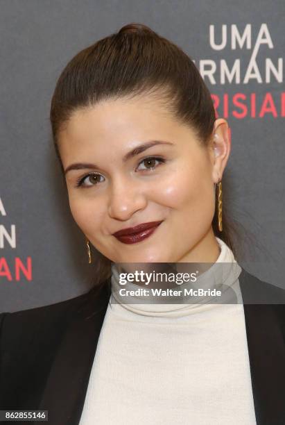 Phillipa Soo attends the Meet & Greet Photo Call for the cast of Broadway's 'The Parisian Woman' at the New 42nd Street Studios on October 18, 2017...