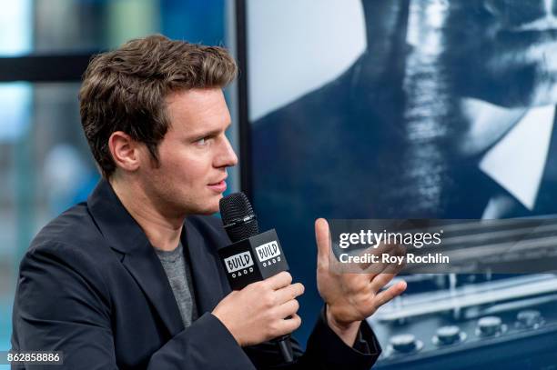 Jonathan Groff discusses "Mindhunter" with the Build Series at Build Studio on October 18, 2017 in New York City.