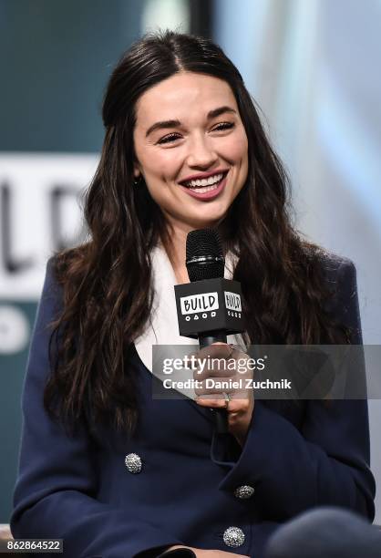 Crystal Reed attends the Build Series to discuss her role in 'Gotham' at Build Studio on October 18, 2017 in New York City.