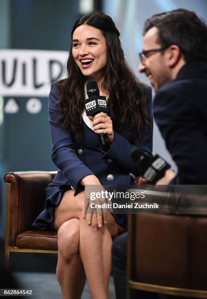 Crystal Reed attends the Build Series to discuss her role in 'Gotham' at Build Studio on October 18, 2017 in New York City.