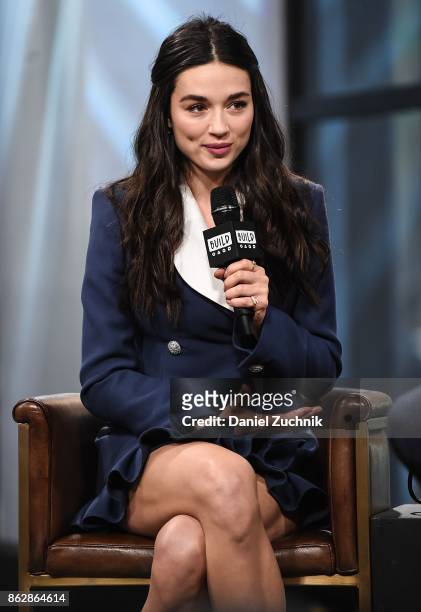 Crystal Reed attends the Build Series to discuss her role in 'Gotham' at Build Studio on October 18, 2017 in New York City.