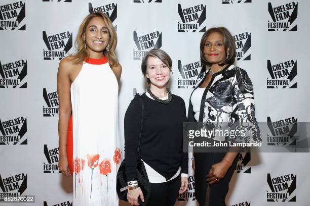 Sonia Jean-Baptiste, Domenica Cameron-Scorsese and Ingrid Jean-Baptiste attend 2017 Women in Power Benefit on October 18, 2017 in New York City.