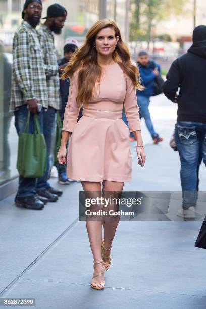 JoAnna Garcia Swisher is seen in Midtown on October 18, 2017 in New York City.