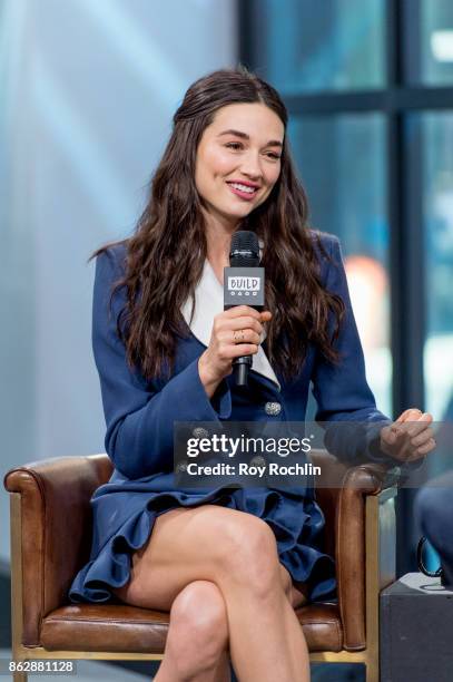Crystal Reed discusses "Gotham" with the Build Series at Build Studio on October 18, 2017 in New York City.