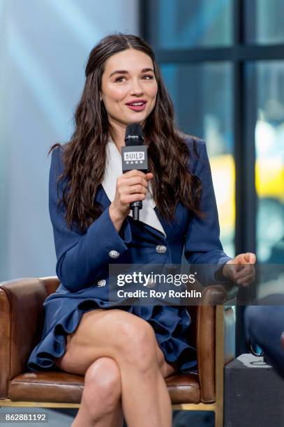 Crystal Reed discusses "Gotham" with the Build Series at Build Studio on October 18, 2017 in New York City.