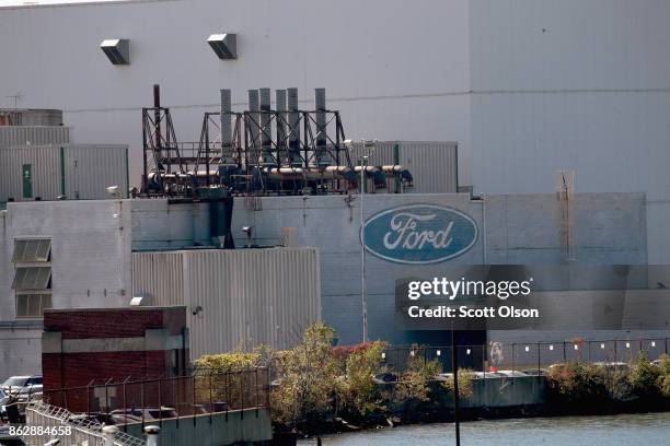 Ford Explorers are built at this Chicago Assembly Plant on October 18, 2017 in Chicago, Illinois. Responding to consumer concerns about exhaust...