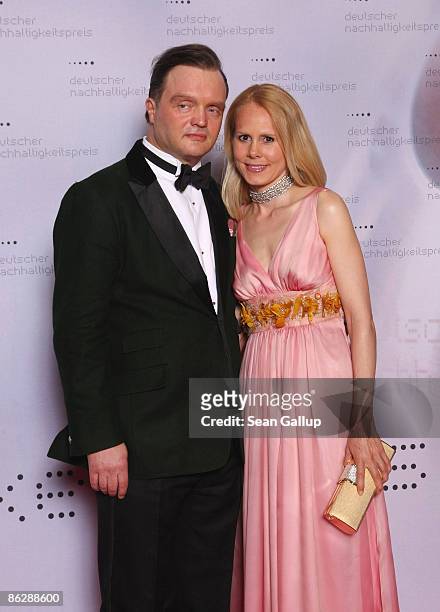 Prince Alexander zu Schaumburg-Lippe and his wife Nadja Anna Zsoeks attend the Sustainability Award 2009 at the German Historical Museum on April 29,...