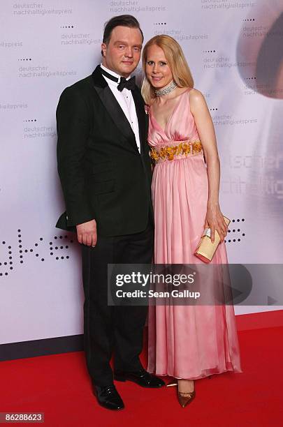 Prince Alexander zu Schaumburg-Lippe and his wife Nadja Anna Zsoeks attend the Sustainability Award 2009 at the German Historical Museum on April 29,...