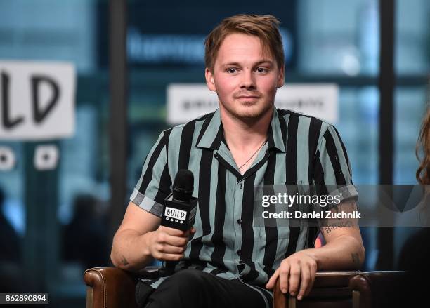 Sam Strike attends the Build Series to discuss the new movie 'Leahterface' at Build Studio on October 18, 2017 in New York City.