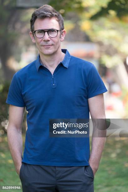 The director Michel Hazanavicius attends the photocall of the movie 'Il mio godard' at the Casa del Cinema in Rome on October 18, 2017.