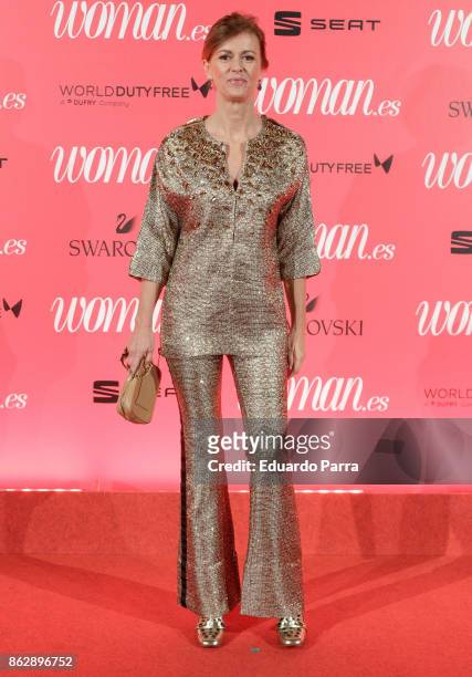 Designer Nuria March attends the 'Woman 25th anniversary' photocall at Madrid Casino on October 18, 2017 in Madrid, Spain.