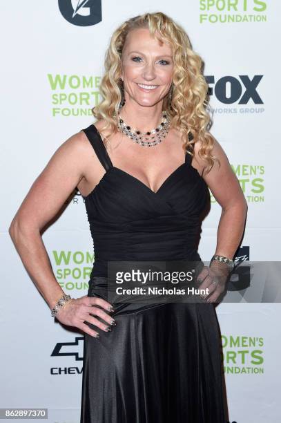 Cyclist Denise Mueller attends the The Women's Sports Foundation's 38th Annual Salute To Women in Sports Awards Gala on October 18, 2017 in New York...
