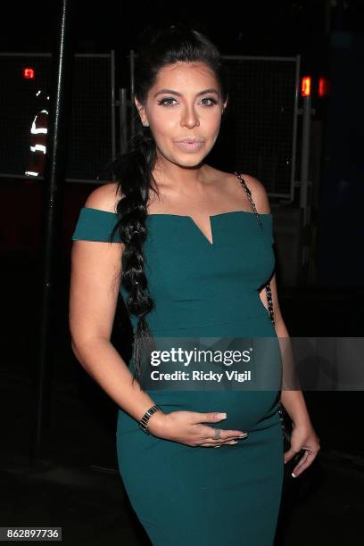 Cara De La Hoyde attends Tangle Teezer - 10th birthday party at Tape London on October 18, 2017 in London, England.