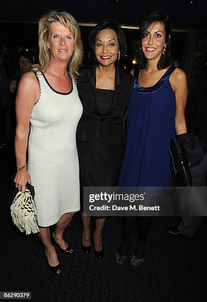 Nikki, Shakira and Natasha Caine arrive at the London film premiere of 'Is Anybody There?', at the Curzon Cinema Mayfair on April 29, 2009 in London,...