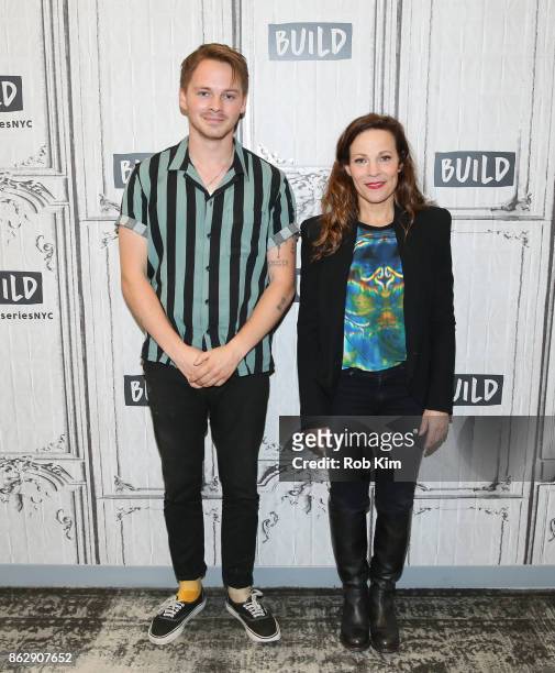 Lili Taylor and Sam Strike attend the Build Series at Build Studio on October 18, 2017 in New York City.