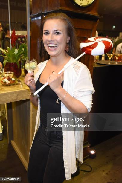 Sarah Tkotsch attends the TK Maxx 10th anniversary celebration on October 18, 2017 in Berlin, Germany.