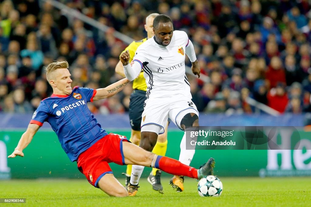 CSKA Moscow vs Basel : UEFA Champions League