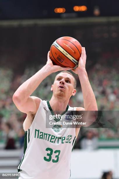 Erik Murphy of Nanterre during the Basketball Champions League match between Nanterre 92 and Sidigas Avellino on October 18, 2017 in Nanterre, France.