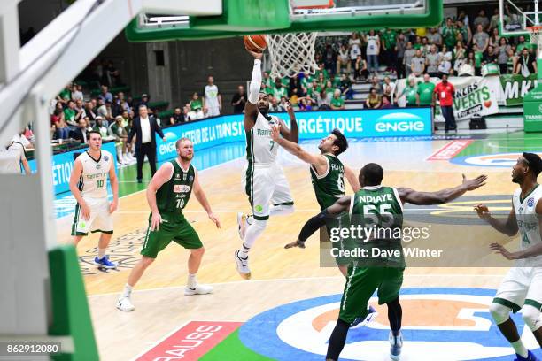 Jamal Shuler of Nanterre during the Basketball Champions League match between Nanterre 92 and Sidigas Avellino on October 18, 2017 in Nanterre,...