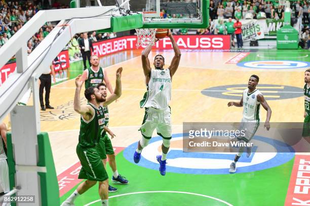 Alade Aminu of Nanterre during the Basketball Champions League match between Nanterre 92 and Sidigas Avellino on October 18, 2017 in Nanterre, France.