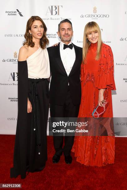 Screenwriter/director Sofia Coppola, designer Marc Jacobs and editor-in-chief of Architectural Digest Amy Astley attend the American Ballet Theatre...