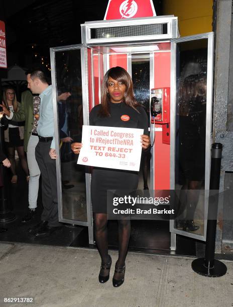 Shenee Johnson attends #RejectTheNRA Campaign Launch the at The Standard, High Line on October 18, 2017 in New York City.