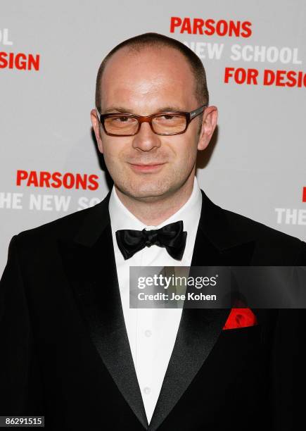 Parson Fashion Dean Simon Collins attends the 2009 Parsons Fashion benefit at Cipriani Wall Street on April 29, 2009 in New York City.