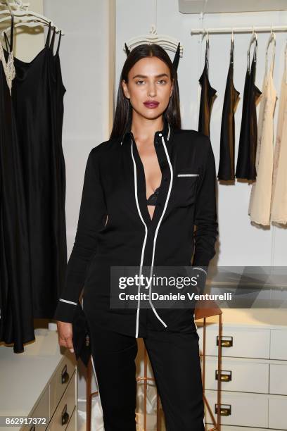 Irina Shayk attends the Intimissimi Grand Opening on October 18, 2017 in New York, United States.